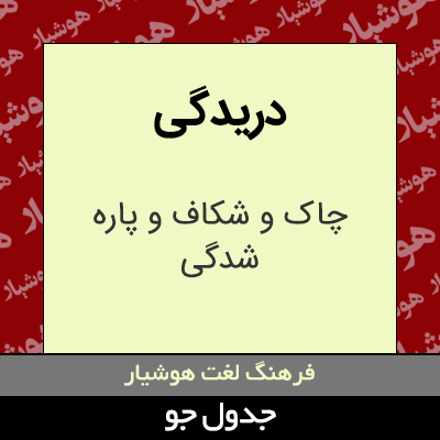 تصویری از دریدگی