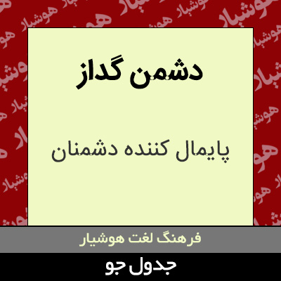 تصویری از دشمن گداز