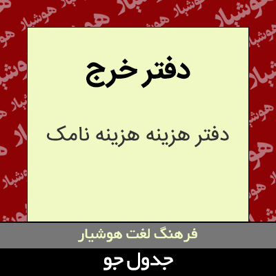 تصویری از دفتر خرج