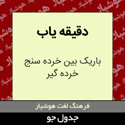 تصویری از دقیقه یاب