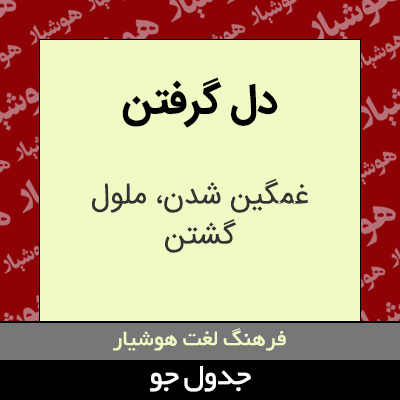 تصویری از دل گرفتن