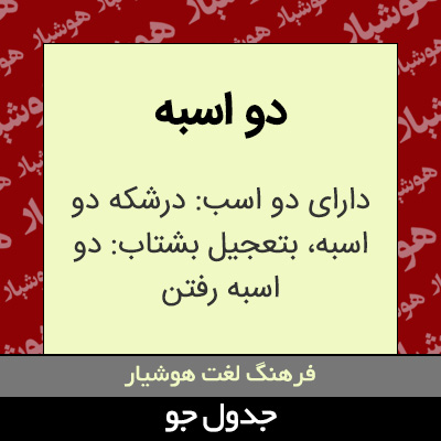 تصویری از دو اسبه