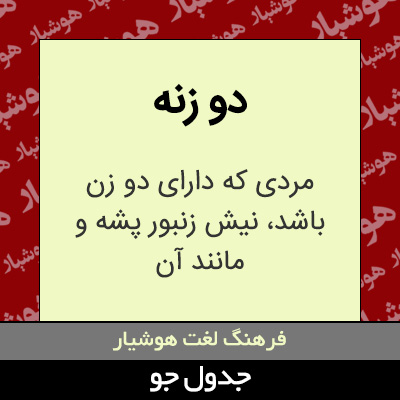 تصویری از دو زنه