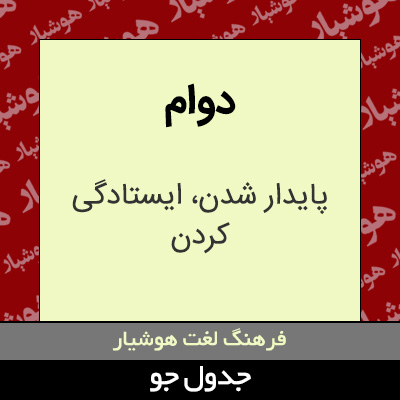 تصویری از دوام