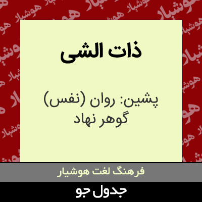 تصویری از ذات الشی