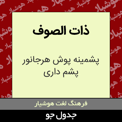 تصویری از ذات الصوف