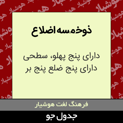 تصویری از ذوخمسه اضلاع