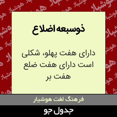 تصویری از ذوسبعه اضلاع