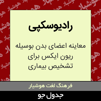 تصویری از رادیوسکپی