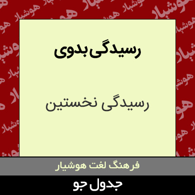 تصویری از رسیدگی بدوی