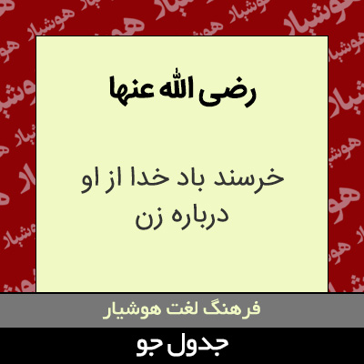 تصویری از رضی الله عنها