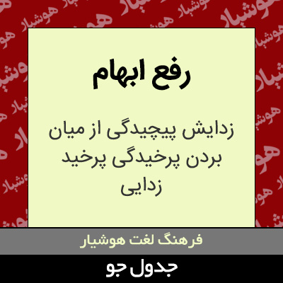 تصویری از رفع ابهام