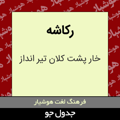 تصویری از رکاشه