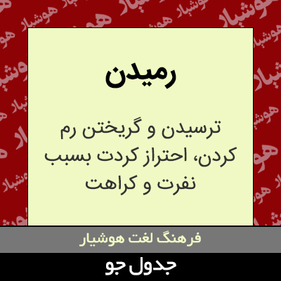 تصویری از رمیدن