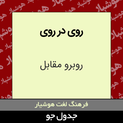 تصویری از روی در روی