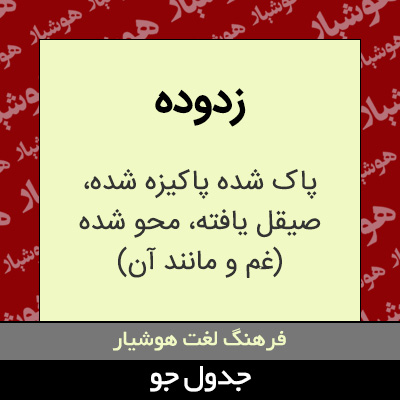 تصویری از زدوده