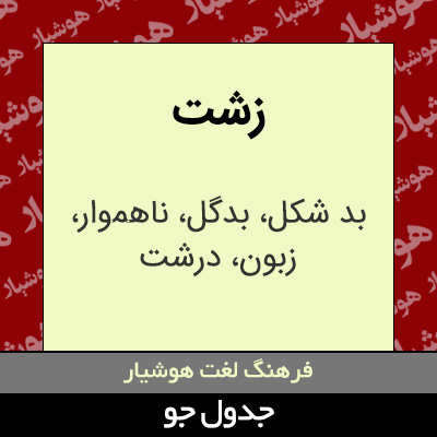 تصویری از زشت