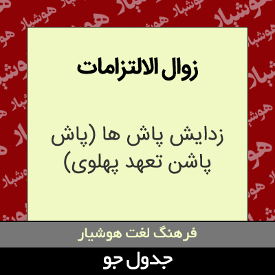 تصویری از زوال الالتزامات