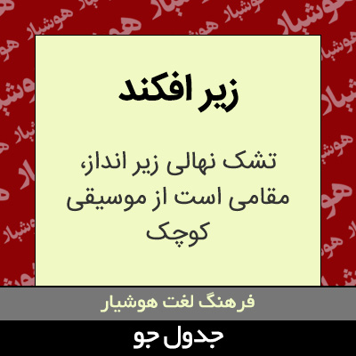 تصویری از زیر افکند