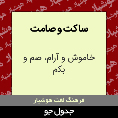 تصویری از ساکت و صامت