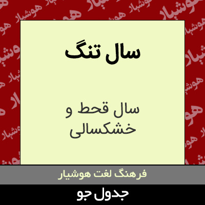 تصویری از سال تنگ