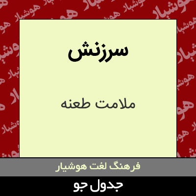 تصویری از سرزنش