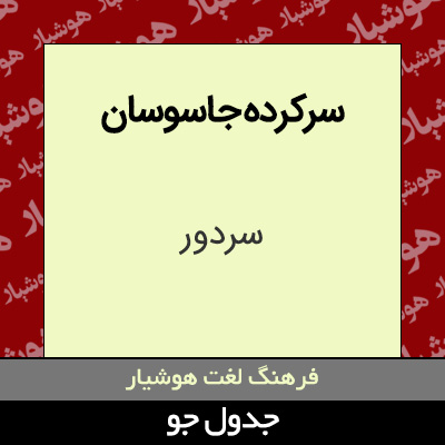 تصویری از سرکرده جاسوسان