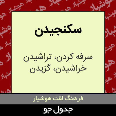 تصویری از سکنجیدن