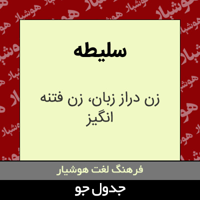 تصویری از سلیطه