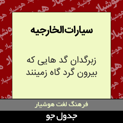 تصویری از سیارات الخارجیه