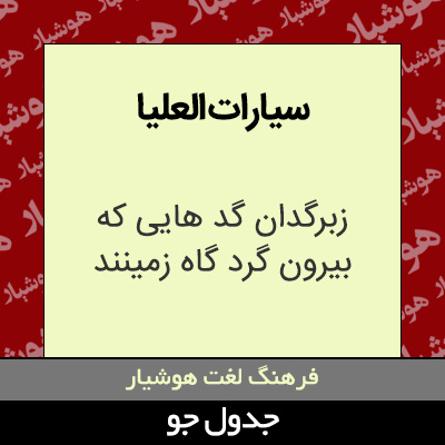 تصویری از سیارات العلیا