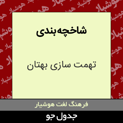 تصویری از شاخچه بندی