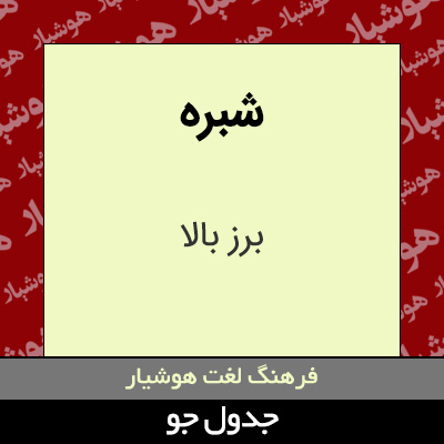 تصویری از شبره