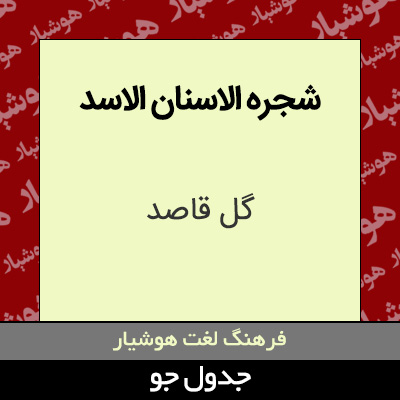 تصویری از شجره الاسنان الاسد