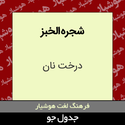 تصویری از شجره الخبز