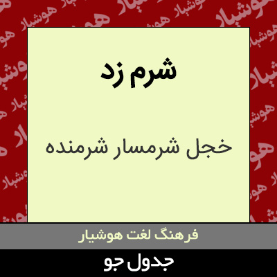 تصویری از شرم زد