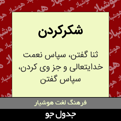 تصویری از شکرکردن