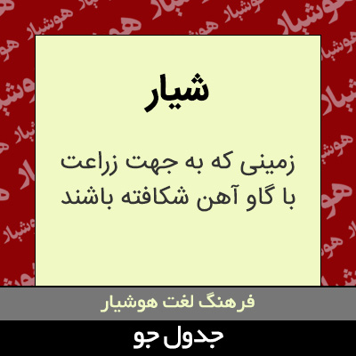 تصویری از شیار