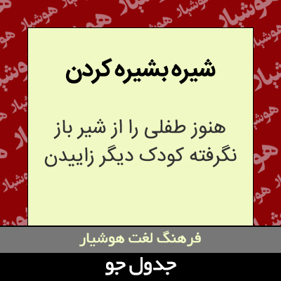 تصویری از شیره بشیره کردن