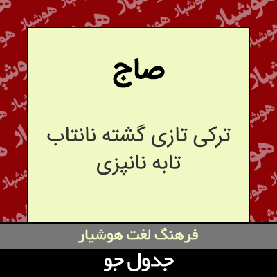 تصویری از صاج