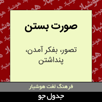 تصویری از صورت بستن