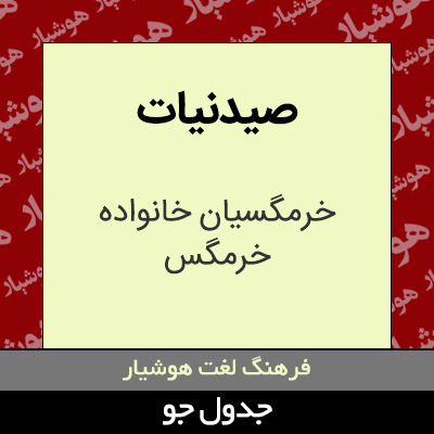 تصویری از صیدنیات