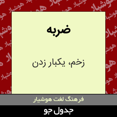 تصویری از ضربه