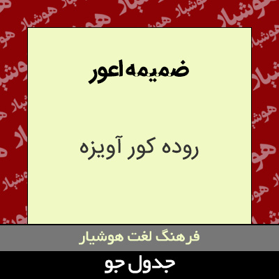 تصویری از ضمیمه اعور