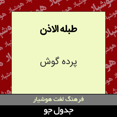 تصویری از طبله الاذن