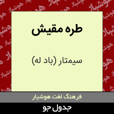 تصویری از طره مقیش