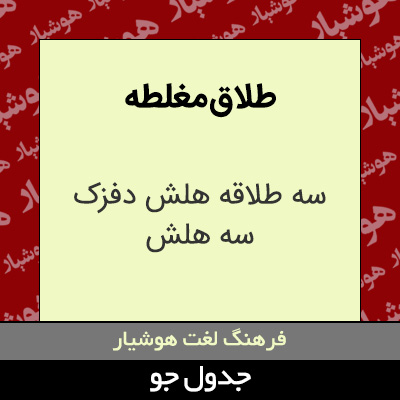 تصویری از طلاق مغلطه