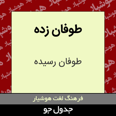 تصویری از طوفان زده