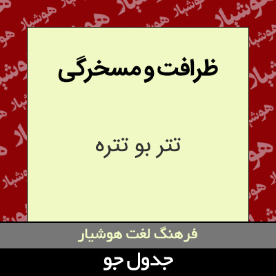 تصویری از ظرافت و مسخرگی