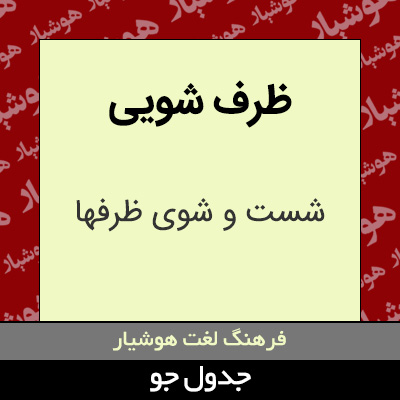 تصویری از ظرف شویی